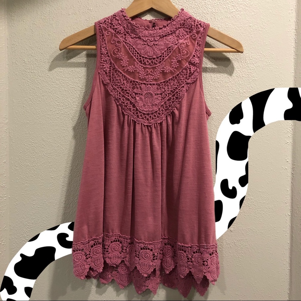 Dark Mauve Pink Tank